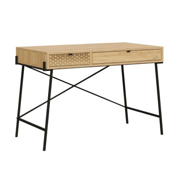 Γραφείο εργασίας Naive Megapap χρώμα sapphire oak 113,4x60x77,5cm 1 τεμ.