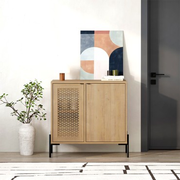 Μπουφές Naive Megapap χρώμα sapphire oak 80x40x80cm 1 τεμ.