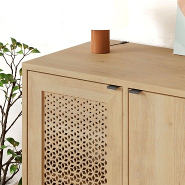 Μπουφές Naive Megapap χρώμα sapphire oak 80x40x80cm 1 τεμ.