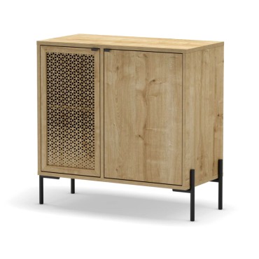 Μπουφές Naive Megapap χρώμα sapphire oak 80x40x80cm 1 τεμ.