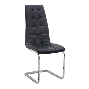 Σετ τραπεζαρία 5 τεμ. Darlen - Vela Megapap χρώμα sapphire oak - μαύρο 125x72x74cm