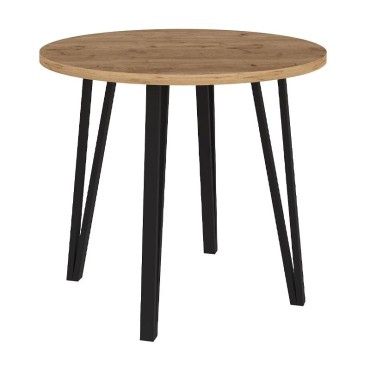 Σετ τραπεζαρία 5 τεμ. Xana - Jacob Megapap χρώμα sepet oak - κυπαρισσί 90x77,5cm
