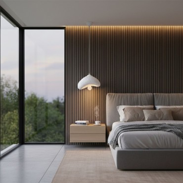 Φωτιστικό οροφής Luna Megapap E27 fiberglass μονόφωτο χρώμα λευκό 30x21x120εκ.