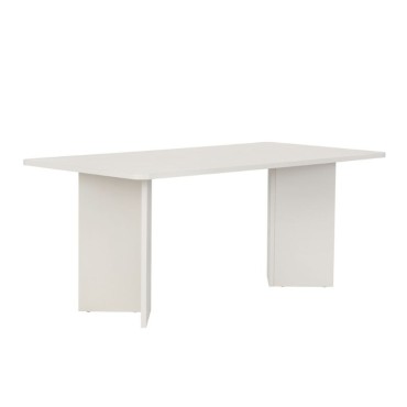 Τραπέζι Linza Megapap χρώμα λευκό 180x90x75cm 1 τεμ.