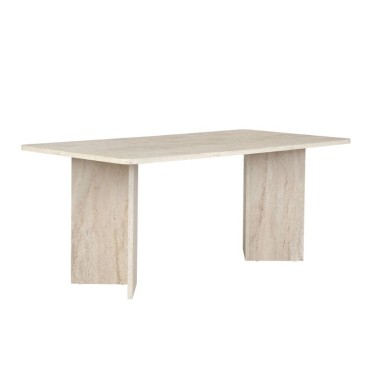 Τραπέζι Linza Megapap χρώμα travertine 180x90x75cm 1 τεμ.