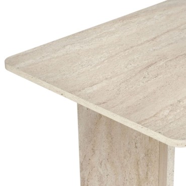 Τραπέζι Linza Megapap χρώμα travertine 180x90x75cm 1 τεμ.
