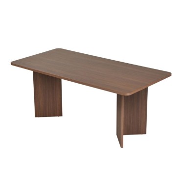 Τραπέζι Linza Megapap χρώμα καρυδί 180x90x75cm 1 τεμ.