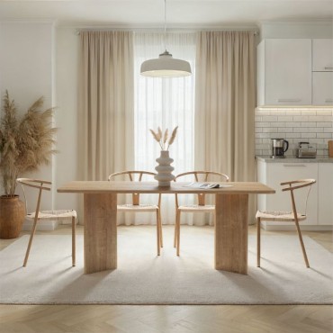Τραπέζι Linza Megapap χρώμα honey oak 180x90x75cm 1 τεμ.