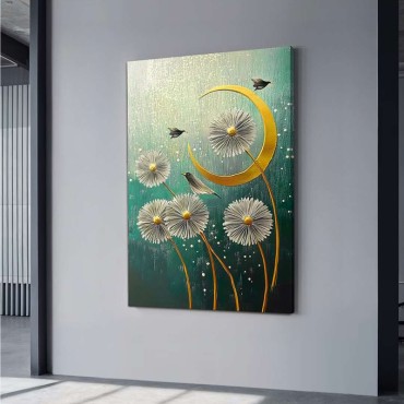 Πίνακας σε καμβά "Wildflowers" Megapap ψηφιακής εκτύπωσης 70x100x3εκ.
