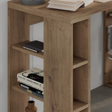 Γραφείο εργασίας Colmar Megapap χρώμα ανοιχτό καρυδί 106x50x75cm 1 τεμ.
