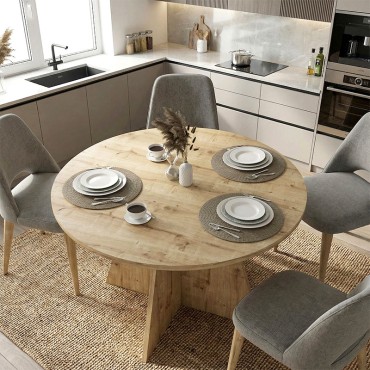 Τραπέζι Tailor Megapap χρώμα sapphire oak 120x75,7cm 1 τεμ.