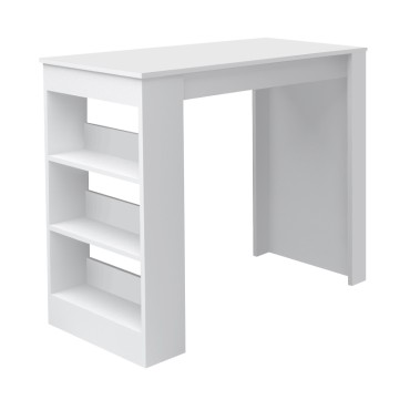 Τραπέζι μπαρ Deep Megapap χρώμα λευκό 120x50x100cm 1 τεμ.