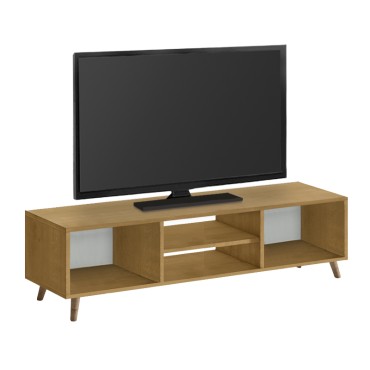 Έπιπλο τηλεόρασης Loren Megapap χρώμα sapphire oak 120x30x40cm 1 τεμ.