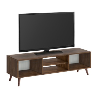Έπιπλο τηλεόρασης Loren Megapap χρώμα καρυδί 120x30x40cm 1 τεμ.
