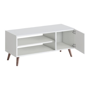 Έπιπλο τηλεόρασης Parma Megapap χρώμα λευκό 90x30x40cm 1 τεμ.