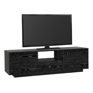 Έπιπλο τηλεόρασης Lumbera Megapap χρώμα sencron black 160x29,5x42cm 1 τεμ.