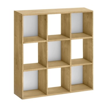 Βιβλιοθήκη Cube Megapap χρώμα sapphire oak 90x30x90cm 1 τεμ.