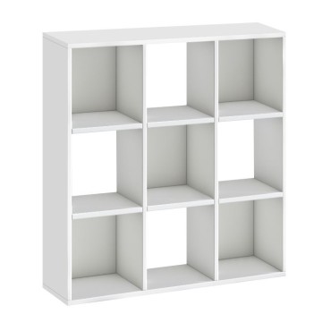 Βιβλιοθήκη Cube Megapap χρώμα λευκό 90x30x90cm 1 τεμ.