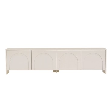Έπιπλο τηλεόρασης Aurelia Megapap χρώμα κρεμ 180x32x45cm 1 τεμ.