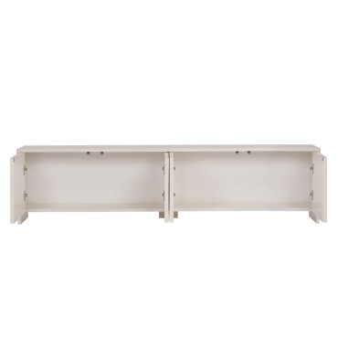 Έπιπλο τηλεόρασης Aurelia Megapap χρώμα κρεμ 180x32x45cm 1 τεμ.