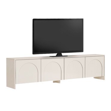 Έπιπλο τηλεόρασης Aurelia Megapap χρώμα κρεμ 180x32x45cm 1 τεμ.