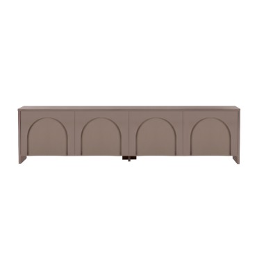 Έπιπλο τηλεόρασης Aurelia Megapap χρώμα μόκα 180x32x45cm 1 τεμ.