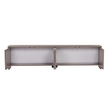 Έπιπλο τηλεόρασης Aurelia Megapap χρώμα μόκα 180x32x45cm 1 τεμ.