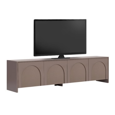 Έπιπλο τηλεόρασης Aurelia Megapap χρώμα μόκα 180x32x45cm 1 τεμ.