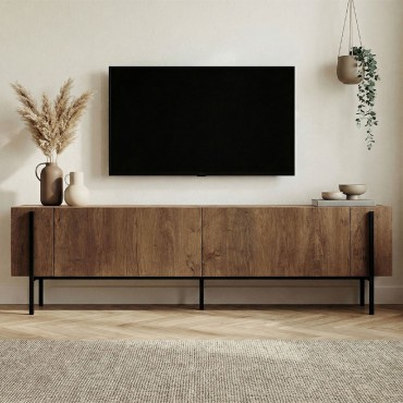 Έπιπλο τηλεόρασης Nexus Megapap χρώμα καρυδί 180x30x45,5cm 1 τεμ.