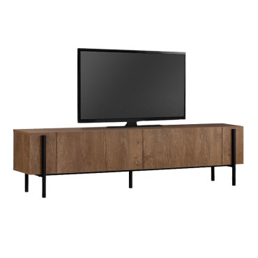 Έπιπλο τηλεόρασης Nexus Megapap χρώμα καρυδί 180x30x45,5cm 1 τεμ.