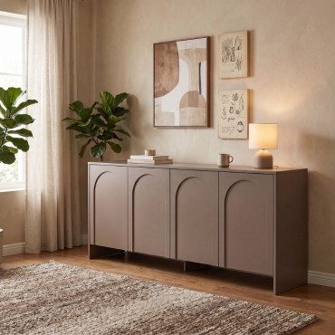 Μπουφές Aurelia Megapap χρώμα μόκα 180x45x80cm 1 τεμ.