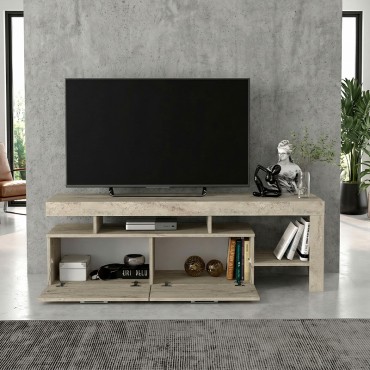 Έπιπλο τηλεόρασης Acnes Megapap χρώμα travertine 160x40x53cm 1 τεμ.