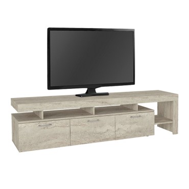 Έπιπλο τηλεόρασης Acnes Megapap χρώμα travertine 220x40x52cm 1 τεμ.