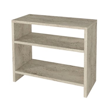 Τραπεζάκι βοηθητικό Silvanus Megapap χρώμα travertine 51x17,5x49cm 1 τεμ.