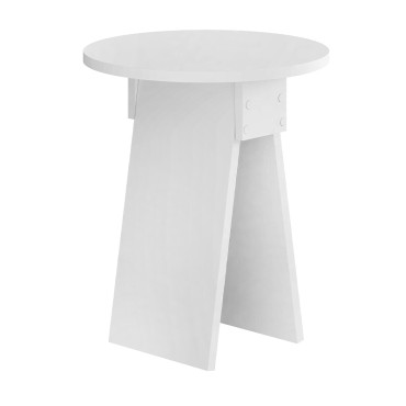 Τραπεζάκι βοηθητικό Chen Megapap χρώμα λευκό 42x50cm 1 τεμ.