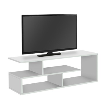 Έπιπλο τηλεόρασης Forever Megapap χρώμα λευκό 120x30x40cm 1 τεμ.