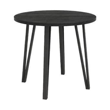 Τραπέζι Xana Megapap χρώμα black wood 90x77,5cm 1 τεμ.