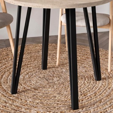 Τραπέζι Xana Megapap χρώμα travertine 90x77,5cm 1 τεμ.