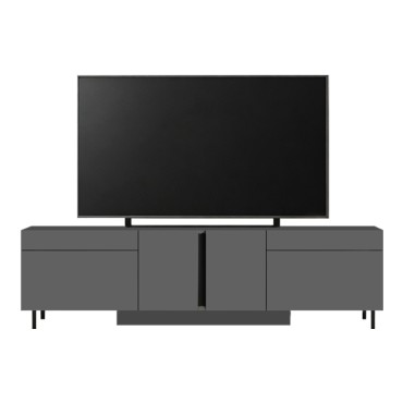 Έπιπλο τηλεόρασης Arlen Megapap με Led Rgb χρώμα ανθρακί 180x32x50cm 1 τεμ.