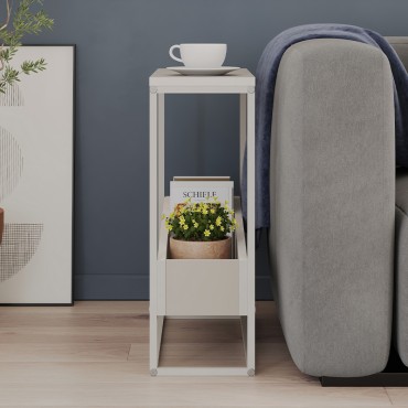 Τραπεζάκι βοηθητικό Lido Megapap χρώμα sandstone 60x22x62cm 1 τεμ.