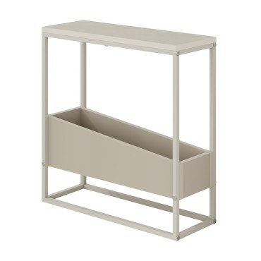 Τραπεζάκι βοηθητικό Lido Megapap χρώμα sandstone 60x22x62cm 1 τεμ.