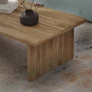 Τραπεζάκι σαλονιού Loana Megapap χρώμα καρυδί Ud 120x70x40cm 1 τεμ.