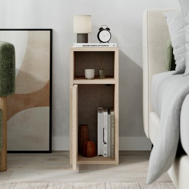 Κομοδίνο Inca Megapap χρώμα light oak 25,2x32x60cm 1 τεμ.