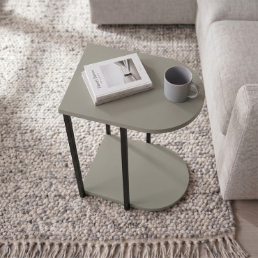 Τραπεζάκι βοηθητικό Roya Megapap χρώμα ash green 41,5x32x56cm 1 τεμ.