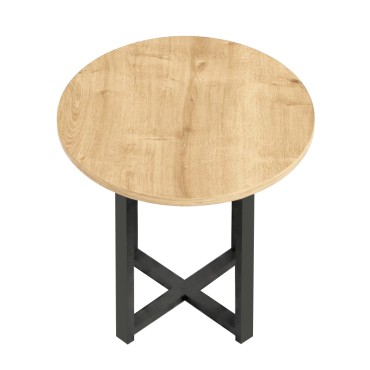 Τραπεζάκι βοηθητικό Mesa Megapap χρώμα sapphire oak 45x50cm 1 τεμ.