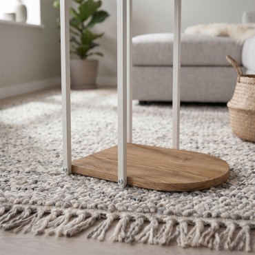 Τραπεζάκι βοηθητικό Roya Megapap χρώμα καρυδί Ud 41,5x32x56cm 1 τεμ.