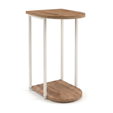 Τραπεζάκι βοηθητικό Roya Megapap χρώμα καρυδί Ud 41,5x32x56cm 1 τεμ.