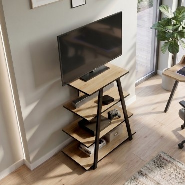 Έπιπλο τηλεόρασης Lyno Megapap χρώμα sapphire oak 70,4x54x80cm 1 τεμ.