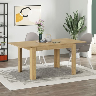 Τραπέζι Tolmen Megapap επεκτεινόμενο χρώμα sapphire oak 120/170x80x75cm 1 τεμ.