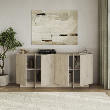 Μπουφές Dorma Megapap χρώμα travertine 180x45x80,2cm 1 τεμ.